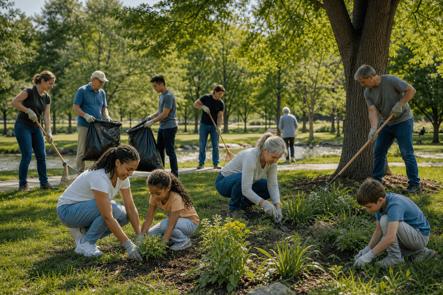 Community programs and park stewardship — Culture Change community work in Trenton, Mercer County, New Jersey
