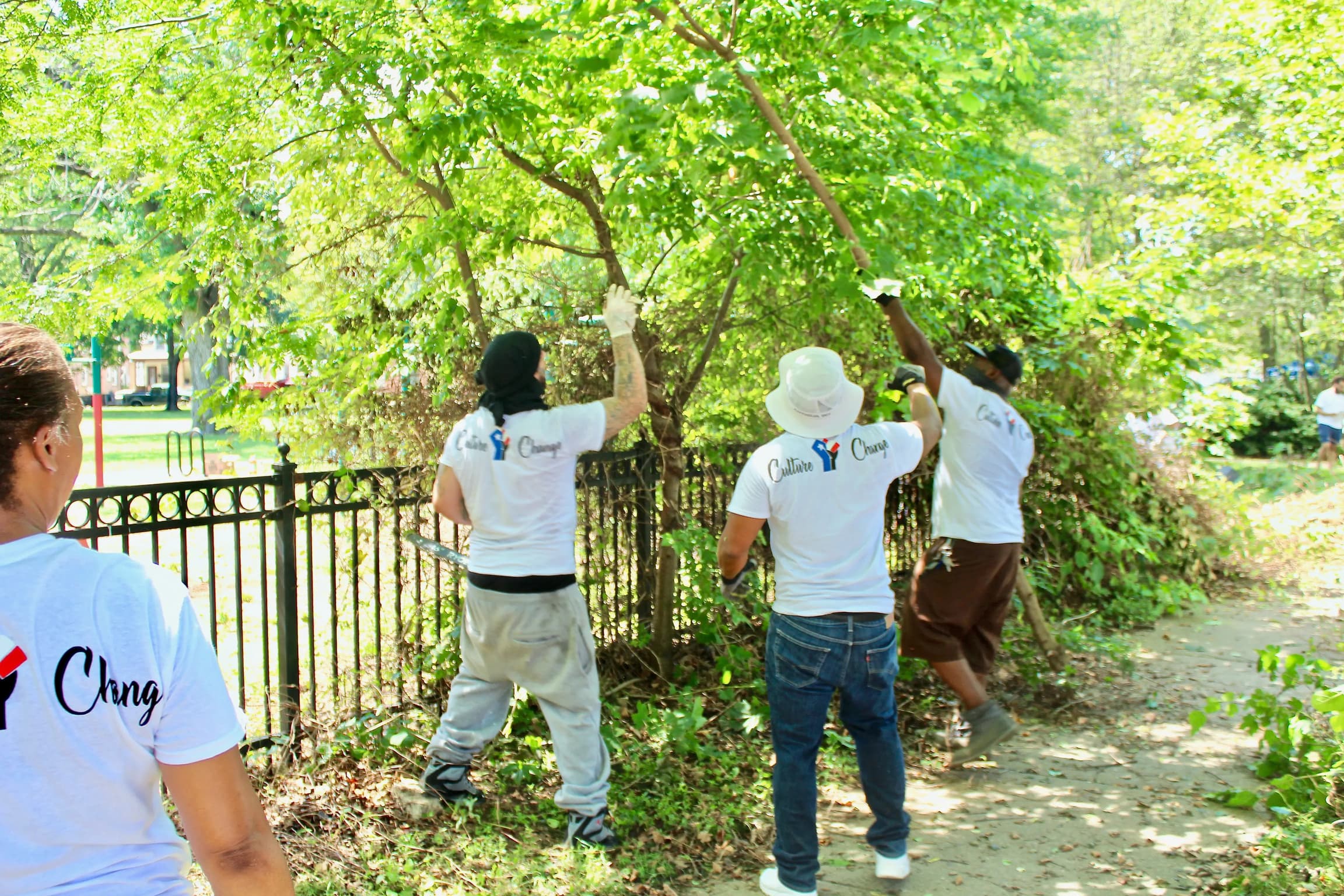 Neighbors planting together — Culture Change community work in Trenton, Mercer County, New Jersey